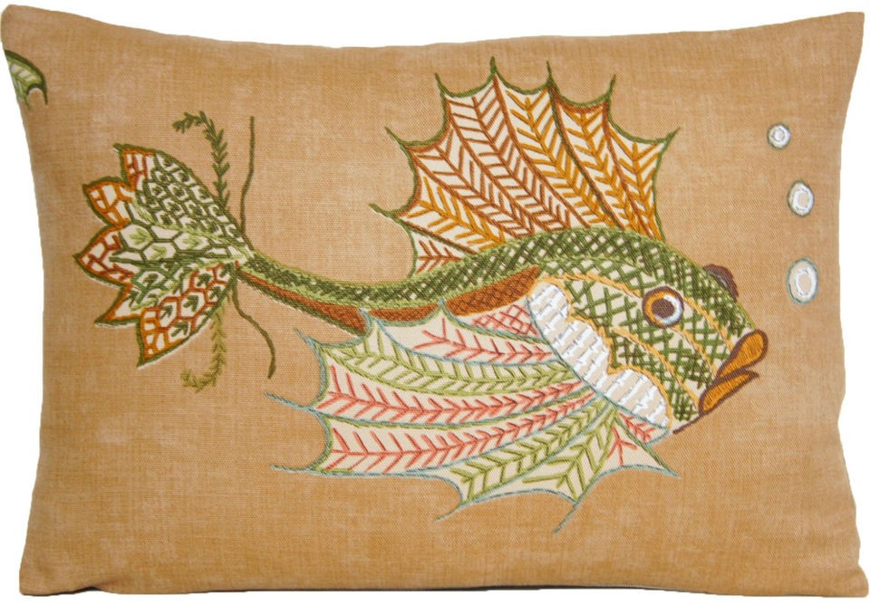 Home Decor Cushion Pillows Cover Nina Campbell Fabric Tokelau Sea Fish 