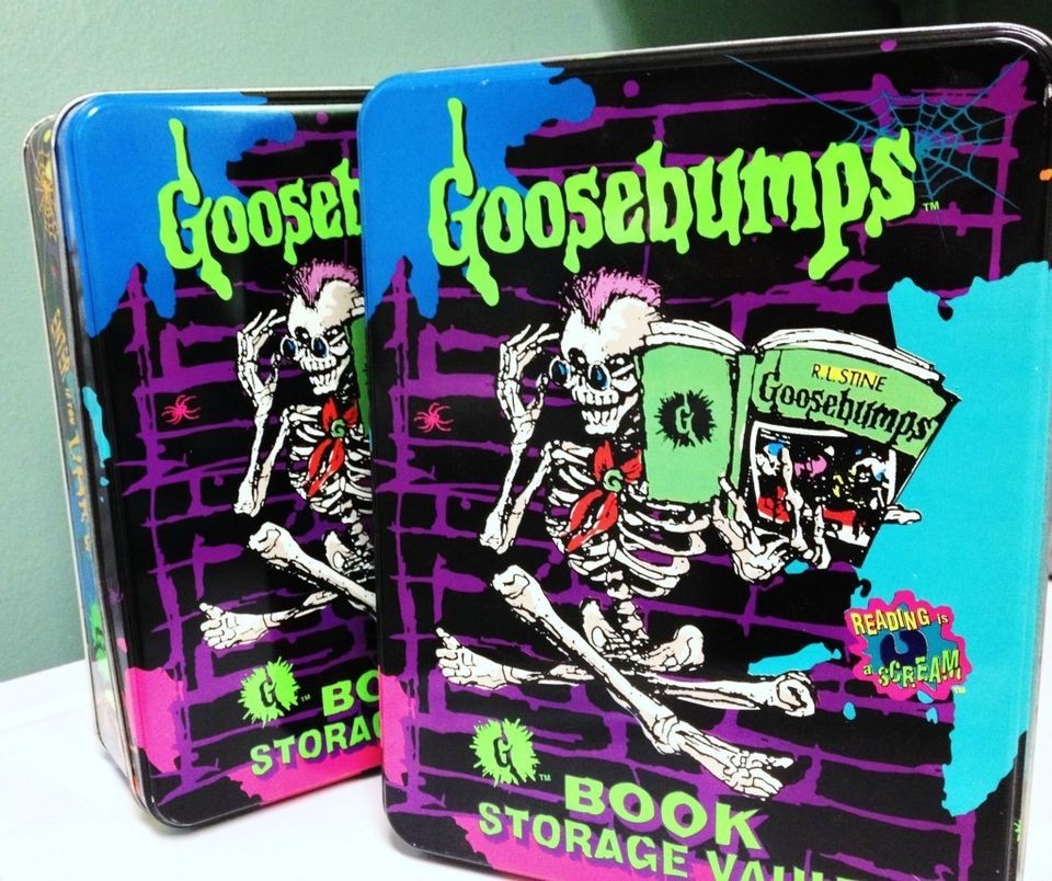 Goosebumps Collectible Book Vault Tins from the Hersey Foods 