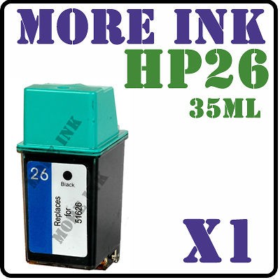 26 / 51626ae Black Ink Cartridge for HP Deskjet 520 200