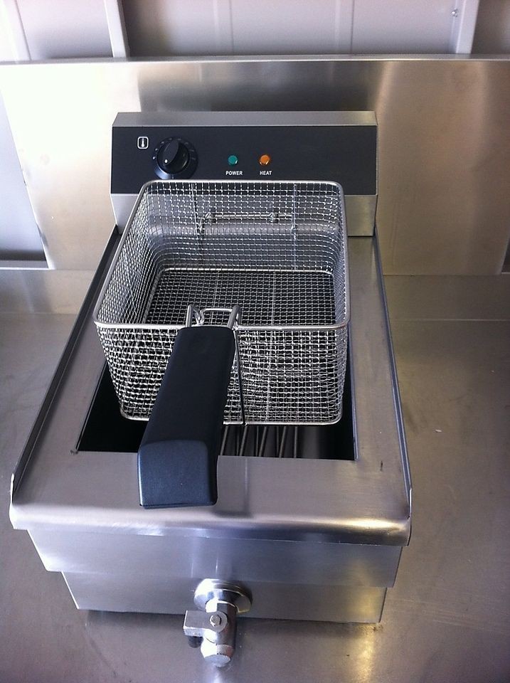 Electric Deep Fat Chip Fryer, 10 Litre & Drain Tap, Fish, Sausages 