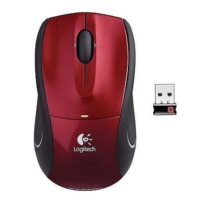   M505 RED Wireless Laser Notebook Mouse Unifying Receiver PC & MAC