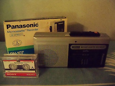 Vintage Panasonic RN 107 2 Speed Micro Cassette Recorder 2 60 Minute 