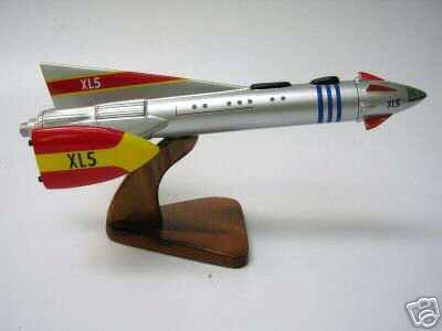 XL 5 Fireball Rocket XL5 Desktop Airplane Wood Model Big