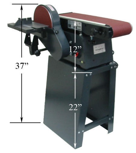 Disc Belt Vertical Horizontal Sander w/Stand