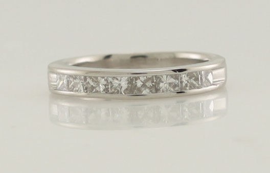   1ct Princess Cut Diamond Wedding Anniversary Band Ring Size 7.25