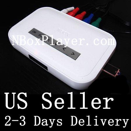 NBOX HDTV HD Media TV Player RM RMVB DivX HDD SD USB HD