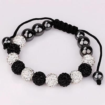   Shamballa friendship bracelet 10mm crystal mud disco ball (11PCS