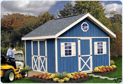 12x16 Storage Shed Kit & Wood Barn Kit DIY Fairview