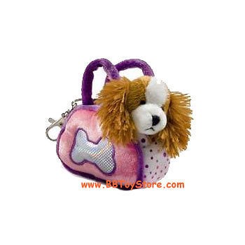 Russ Plush   Backpack Clips   COCKER SPANIEL (w/ Carrier Bag) (4 inch)