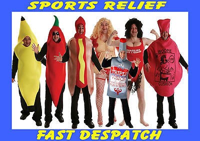   Fun Stag Party Fancy Dress Costume One Size Sport Relief Charity