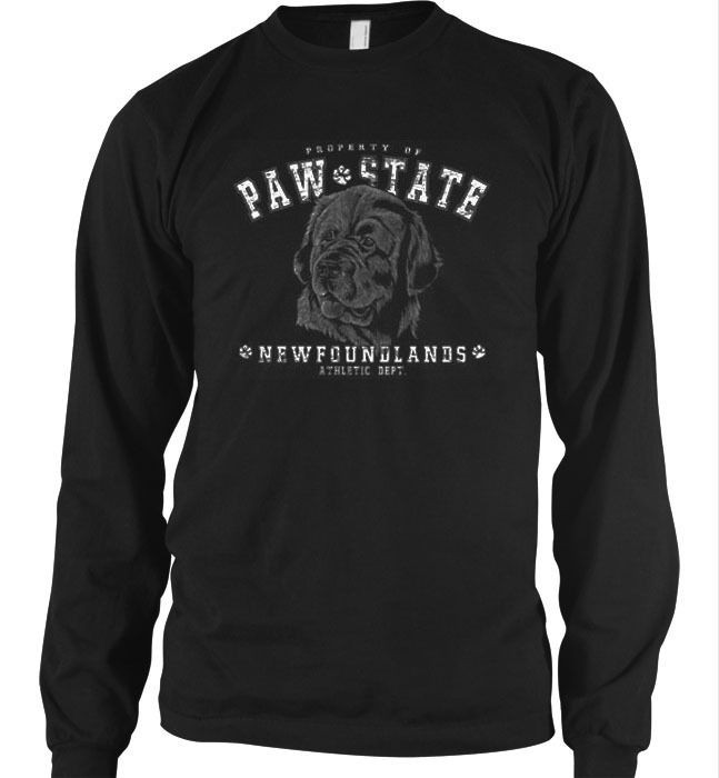   Property of Paw State Long Sleeve Thermal T Shirt Dog Puppy College