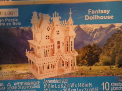 NEW Fantasy Wooden Doll House Kit, easy to make