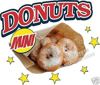 Mini Donuts Concession Decal 14 Restaurant Menu Food Truck Mobil Van 