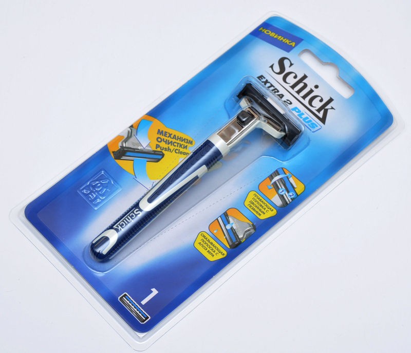 SCHICK EXTRA 2 PLUS RAZOR WITH 1 BLADE FIT FOR GILLETTE ATRA BLADES