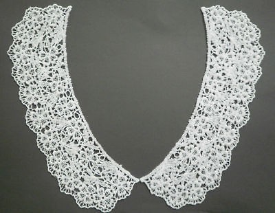 Set Vintage Venise Lace Applique Collar White/Ivory