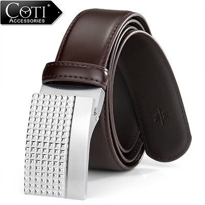 SALE BNWT GENUINE BROWN LEATHER DESIGNER MENS DRESS BELT RRP $59.95