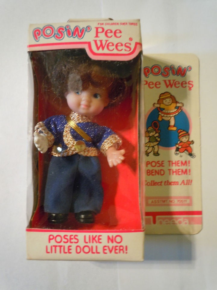 1984 Uneeda Posin Pee Wee Doll With Michael Jackson Style Outfit 