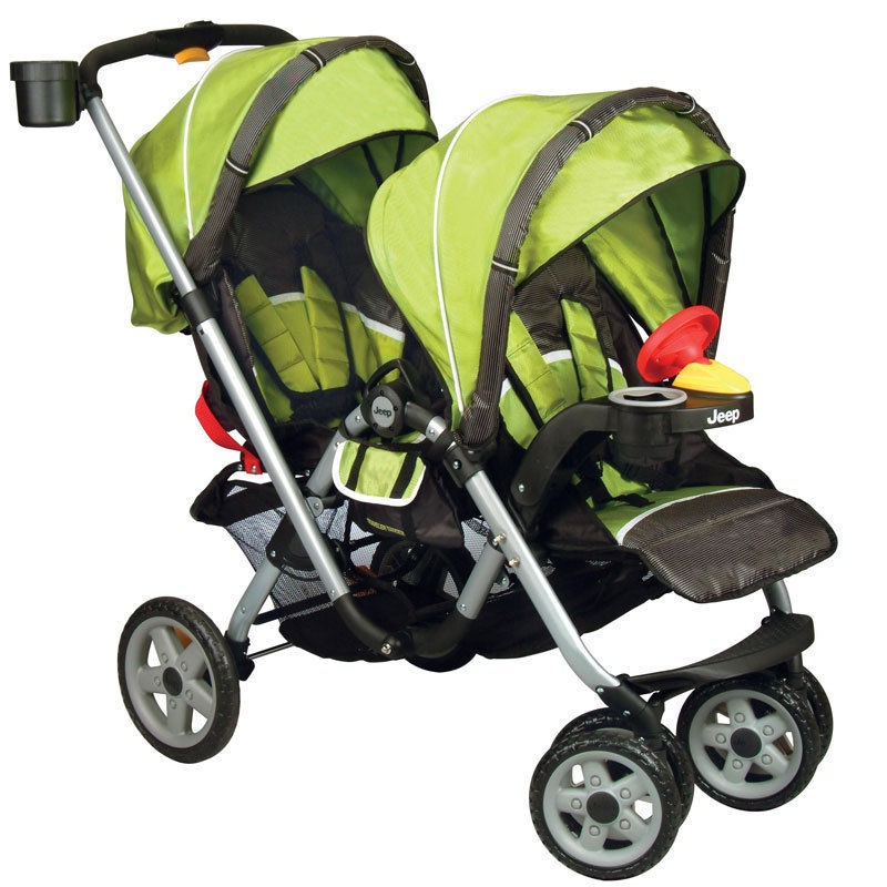 Jeep Traveler Tandem Double Stroller in Spark   Spark