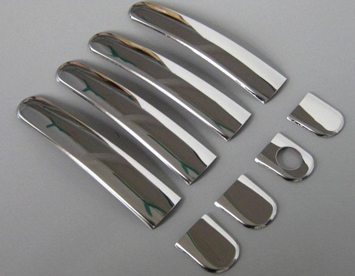 Chrome Trims Door Handle Bar Cover Covers trim For SKODA Octavia Fabia 