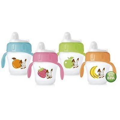   AVENT Decorated Sippy Drinking Cup 7oz 6m+ Soft Spout With Handles