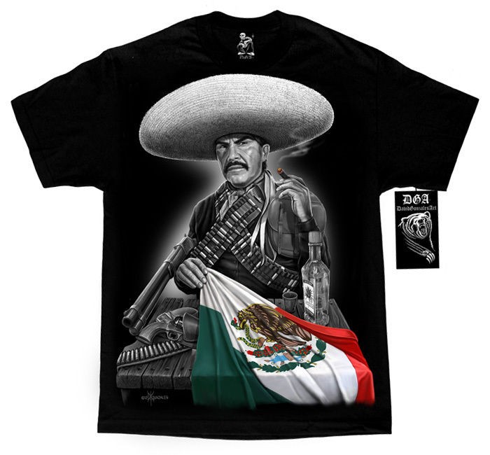 Mexican Flag Emilio Fernandez El Indio Guns T Shirt M 4XL DGA David 