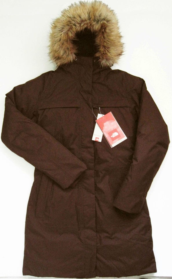   FACE Womens Arctic Parka Jacket Brown Hyvent Down Puffer ANHD NEW