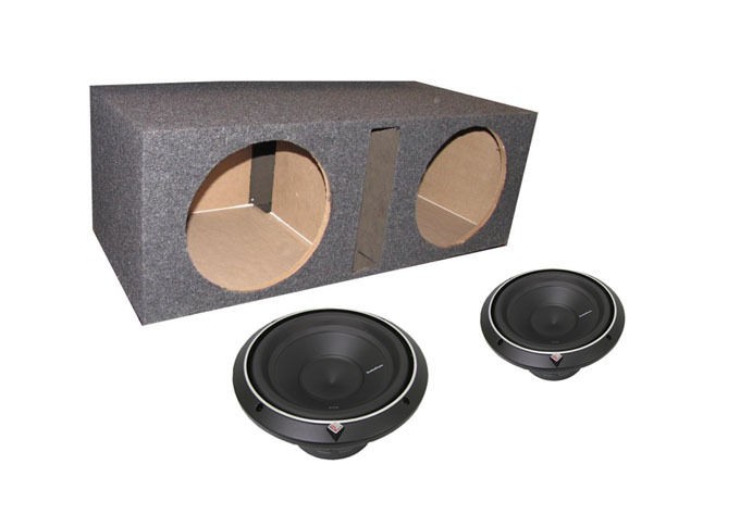   Fosgate P2D2 12 12 1600W Car Subwoofers Sub + Dual Vented Sub Box