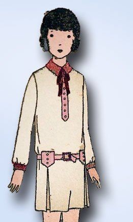   ORIGINAL Wonderful Unused Butterick Little Girls Flapper Dress Pattern