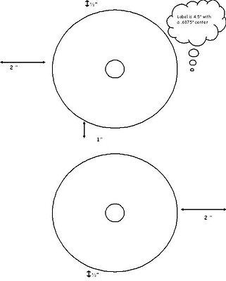 BLANK WHITE GLOSSY 2 UP MEDIA CD DVD LABELS 100 LABELS 50 SHEETS 