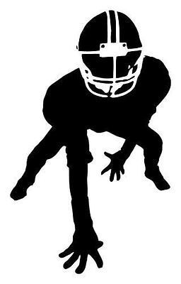   PLAYER LINEBACKER SPORTS VINYL DECAL STICKER DESIGN KIDS ROOM 027