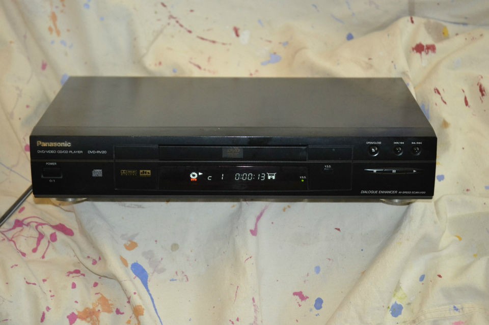 Panasonic DVD RV20 1 Disc DVD +/  RW VCD SVCD CD  WMA JPEG Video 