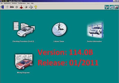 Opel / Vauxhall Tis 2000 v114 B, Release 1/2011 on DVD