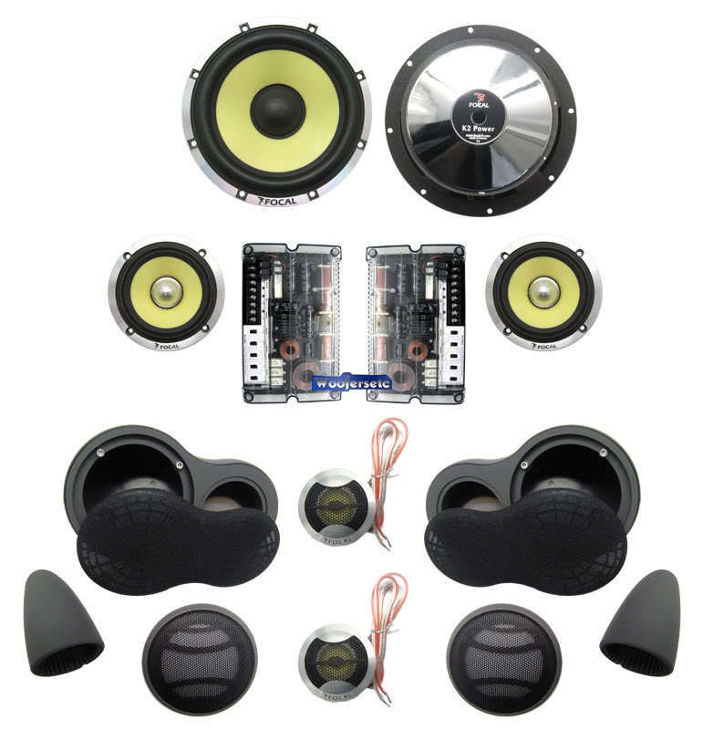 165KRX3 FOCAL 6.5 K2 POWER 3WAY COMPONENT SPEAKERS NEW