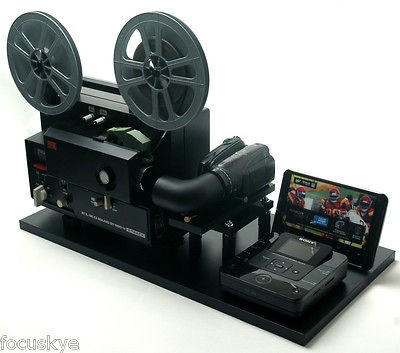 ELMO Super 8 Sound Movie Projector, Telecine Video Transfer Built In 