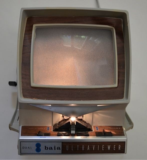 VINTAGE BAIA DUAL 8   27 SQ. IN. ULTRAVIEWER MOVIE EDITOR   8MM 