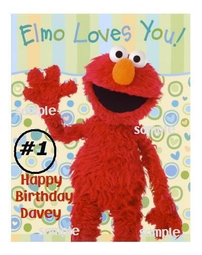 Elmo Edible Cake/Cupcake/C​ookie Toppers