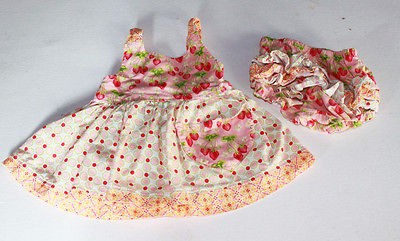 EUC Boutique strawberry halter top & bottoms girls 18 24 etsy