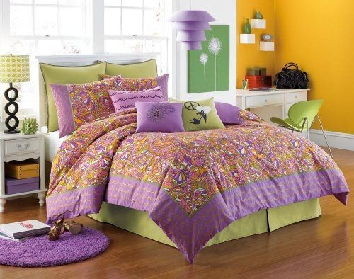 REVMAN INTERNATIONAL STEVE MADDEN MADELYN TWIN DUVET COVER & SHAM SET 