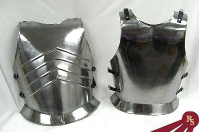 STEEL GOTHIC KNIGHT BREASTPLATE   LARP Armor   MEDIEVAL