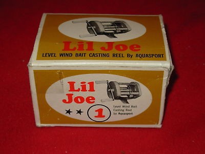 1960s Lil Joe Aquasport Fishing Reel in Original Box