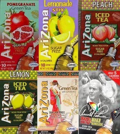 ARIZONA ON THE GO Drink Mix Flavored Iced Tea 6 FLAVORS YOU CHOOSE 