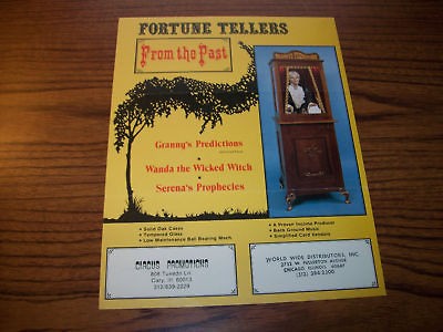 GRANNY PREDICTIONS ORIG FORTUNE TELLER FLYER BROCHURE