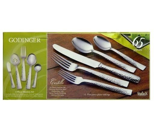 Godinger Flatware Set 65 Pieces Castello Style