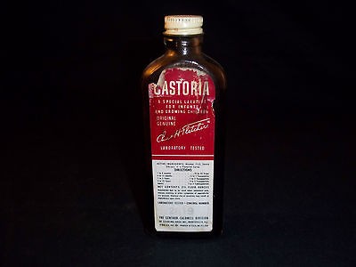 CASTORIA BOTTLE   STERLING DRUG INC   MONTICELLO, ILLLINOIS