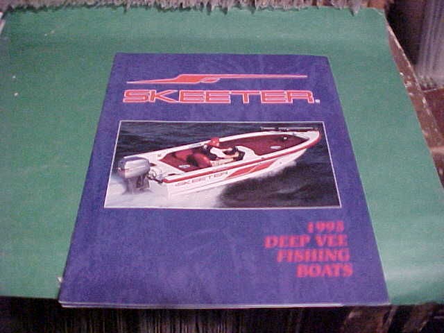 1995 SKEETER FISHING BOATS DEALER BROCHURE CATALOG