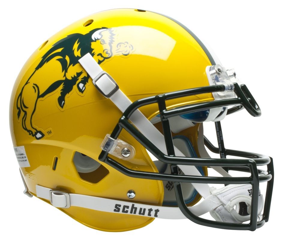 NORTH DAKOTA STATE BISON Schutt AiR XP AUTHENTIC Football Helmet NDSU