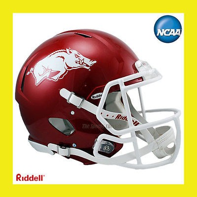   RAZORBACKS ON FIELD AUTHENTIC REVOLUTION SPEED FOOTBALL HELMET