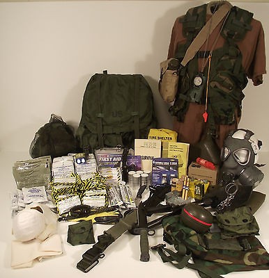 EXTREME *BUG OUT BAG​* LARGE ALICE PACK M 9, E TOOL, 1st AID, MRE 