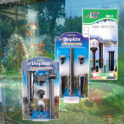   Garden Fish Garden Pond Pump Connector Waterfall FOUNTAIN Head SET NEW