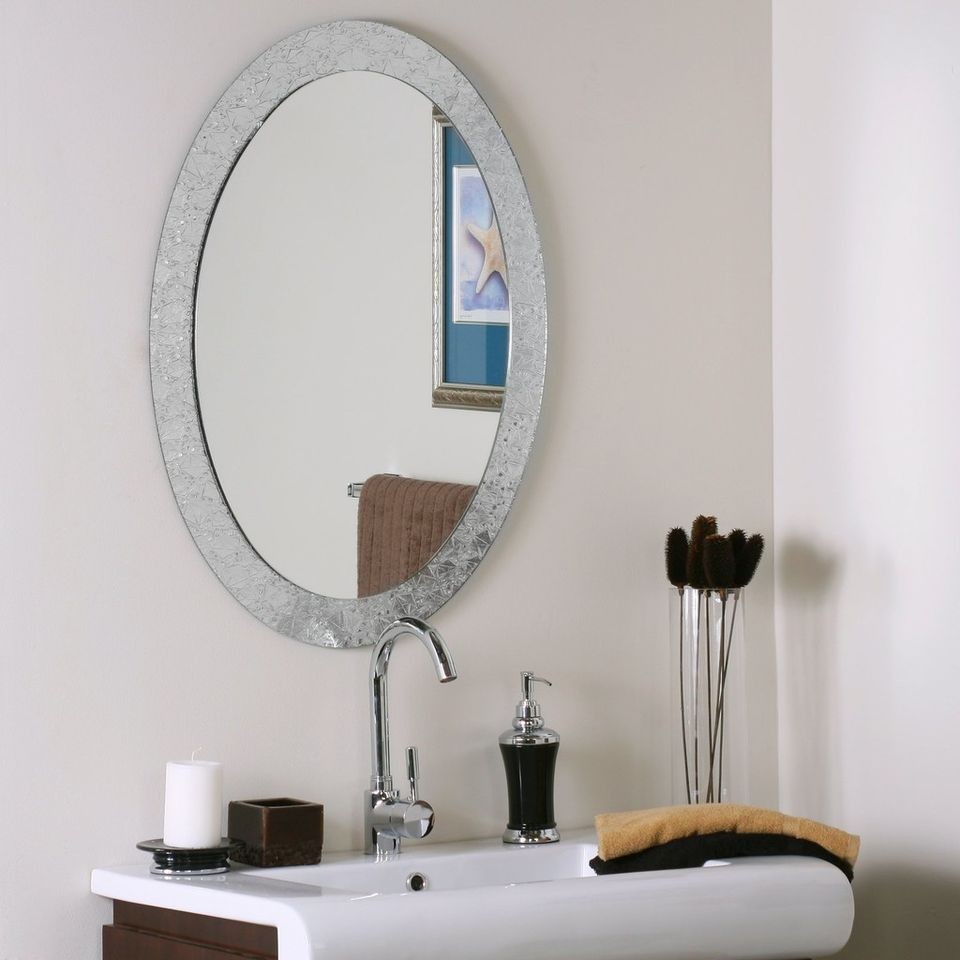 frameless mirrors in Home Decor